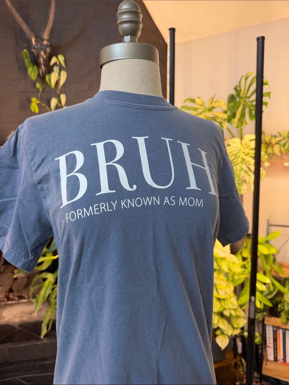 Comfort Colors BRUH Graphic Tee in Navy - Picture 2 of 4